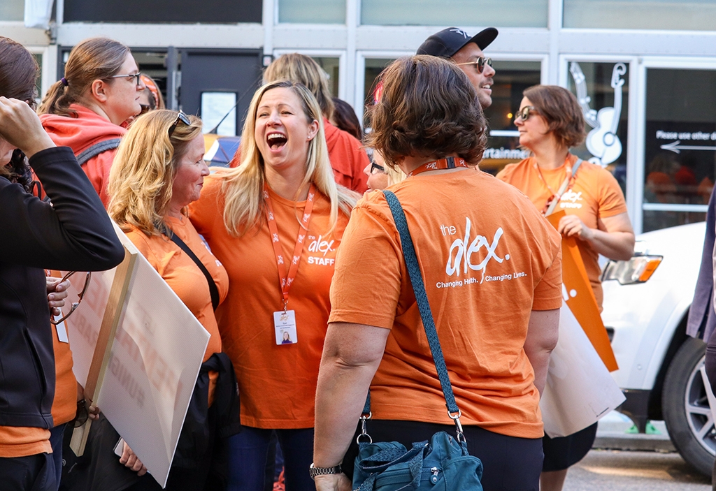 Alex staff members at the United Way Parade