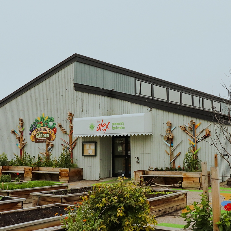 Community Food Centre_exterior Outside The Alex Community Food Centre building